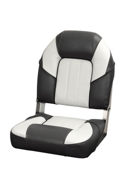 Кресло раскладное поворотное мягкое Люкс черный/серый - вид 1 миниатюра