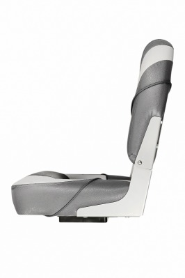 Кресло раскладное поворотное мягкое Люкс темно-серый/серый - вид 3 миниатюра