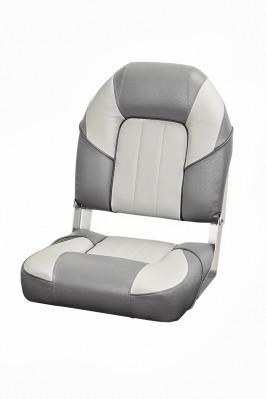 Кресло раскладное поворотное мягкое Люкс темно-серый/серый - вид 1 миниатюра