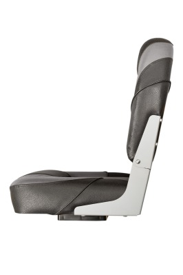 Кресло раскладное поворотное мягкое Люкс черный/темно-серый - вид 3 миниатюра