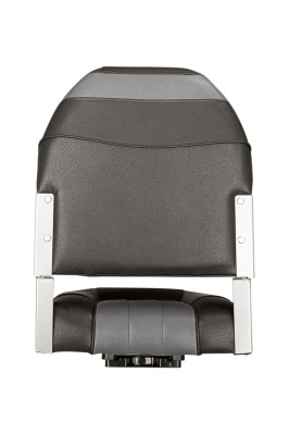 Кресло раскладное поворотное мягкое Люкс черный/темно-серый - вид 5 миниатюра