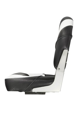 Кресло раскладное мягкое Люкс с пов.механизмом черный/белый-черный - вид 7 миниатюра