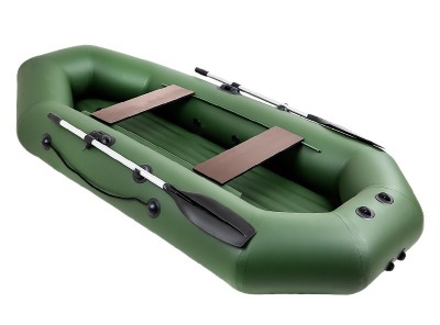 Барс-280 НД - надувное дно, зеленый (Надувная Лодка ПВХ)