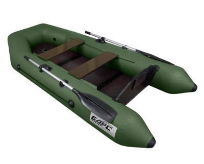 Барс-2800 СКК слань+киль зеленый (лодка ПВХ под мотор)