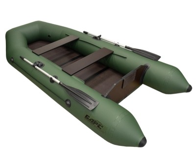 Барс-3200 СКК слань+киль зеленый (лодка ПВХ под мотор)
