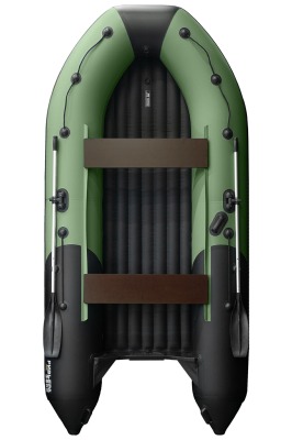 Ривьера-3600 НДНД Компакт зеленый-черный (лодка ПВХ под мотор)  - вид 5 миниатюра