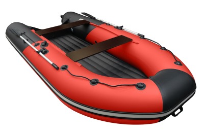Ривьера-3600 НДНД Компакт красный-черный (лодка ПВХ под мотор)  - вид 3 миниатюра