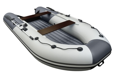 Ривьера-3600 НДНД Компакт светло-серый-графит (лодка ПВХ под мотор)  - вид 3 миниатюра